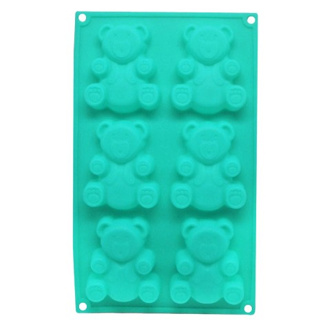 Форма  силіконова Мишки планшет м*ятний