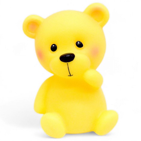 Пластиковий нічник "Ведмедик" (12 см), жовтий