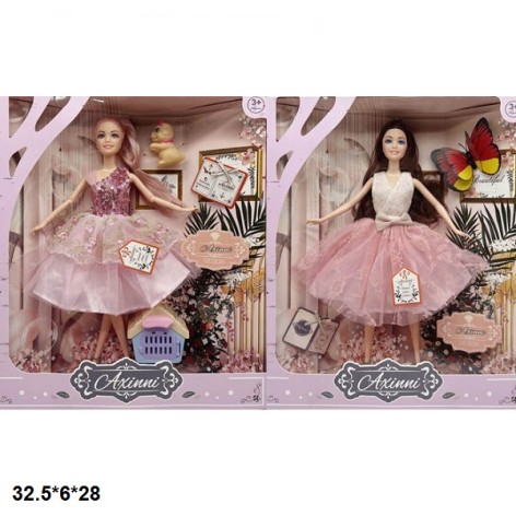 Лялька 29см 6360-7/6360-9 з аксес.2в.кор.32,5*6*28 