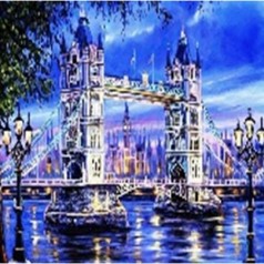 Алмазна мозаїка за номерами 40*50 "Лондонський Тауер" 71835_BGLE