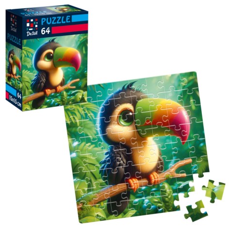 Пазлы De.tail. Птенец в джунглях. 64 детали DT1234-17