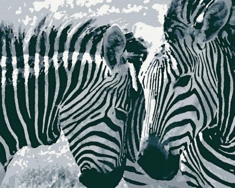 Картина по номерам Riviera Blanca "Полосатая нежность" 40x50 см 10 цветов (RB-0415)