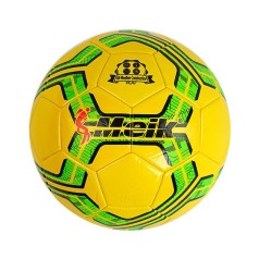 Мяч футбольный вес 300-320 грамм, мягкий PVC, резиновый баллон, размер №5 Желтый