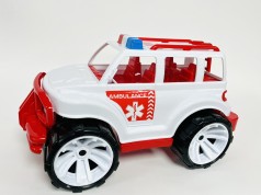 Внедорожник игрушечный малый скорая помощь Бамсик