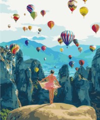 Картина за номерами: Повітряні мрії 40*50 BS34846