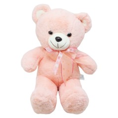 Медведь с розовым бантом