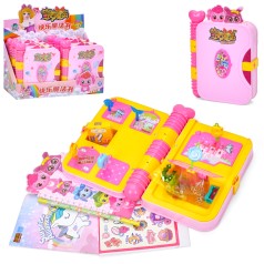 Скринька 20,5-16-4см, сюрприз, олівець, аксесуари, двері з ключем, наліпки, альбом, мікс видів /5/30/6шт в кор.33,5-21-14см