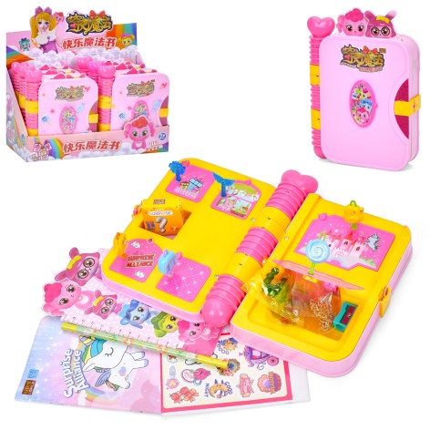 Скринька 20,5-16-4см, сюрприз, олівець, аксесуари, двері з ключем, наліпки, альбом, мікс видів /5/30/6шт в кор.33,5-21-14см