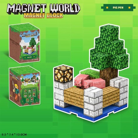 Іграшковий набір магнітний, з магнітними тваринами, кор. 8,3*7,4*13см 