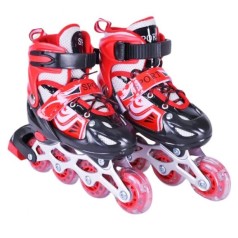 Роликовые коньки размер S (30-33) колеса PVC (КРАСНЫЕ)