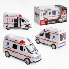 Машина элодия, подсветка, колесо свободного хода, резиновые шины, открываются двери, в кор. /48/