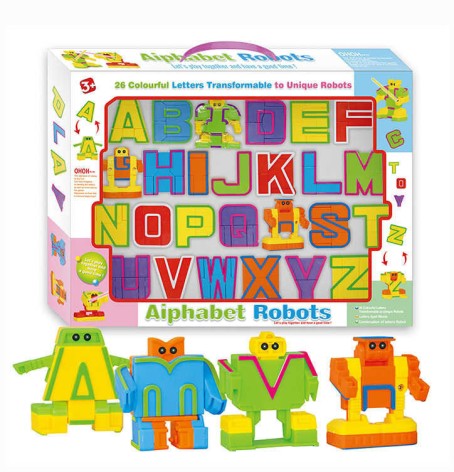 Роботы буквы-трансформеры, в наборе 26 букв английского алфавита