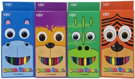 Карандаш пластик.12 цв. 