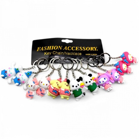 Брелоки гумові "Аніме. Санріо" 10 см (12 штук)