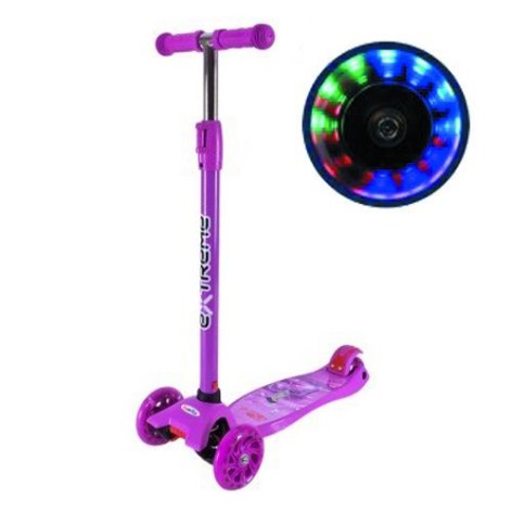 Самокат детский 4-х колес. MAXI, колеса PU светятся (ФИОЛЕТОВЫЙ)