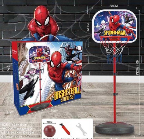 Баскетбол регульована стійка, висота від 60 до 170 см, щит, м’яч, насос, ключ, основа заповнюється водою/піском, в кор. /18-2/