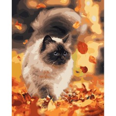 Набір для розпису по номерах Осіння прогулянка Strateg розміром 40х50 см (GS1203)