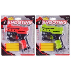 Оружие 2 цвета, 3 полоролоновых снаряда, планш. 20*4*16,8см 