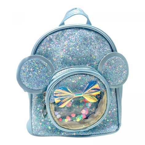 Рюкзак "Микки Маус" с глиттером (ГОЛУБОЙ)