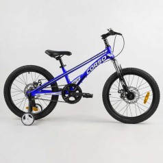 Дитячий магнієвий велосипед 20'' CORSO «Speedline» магнієва рама, дискові гальма, додаткові колеса, зібраний на 75% /1/