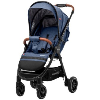 Детская коляска для новорожденных прогулочная Carrello Eclipse CRL-12001/1 Denim Blue в льне + дождевик M MOQ