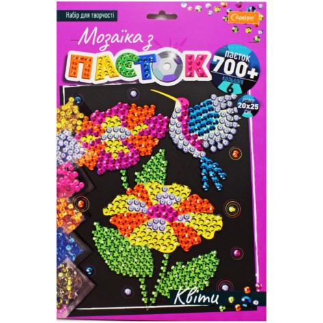 Мозаика из паеток Цветы