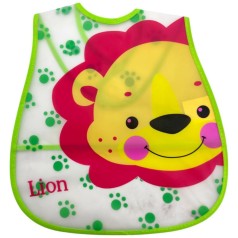 Нагрудник/слюнявчик клейончатий; 28 см (лев)