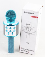 УЦЕНКА 40% Караоке мікрофон WS-858 БЛАКИТНИЙ //