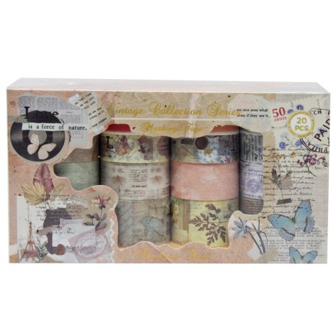 Скотч декоративный Vintage, 20 шт.