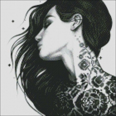 Алмазная мозаика "Непокорная" 40х40 см