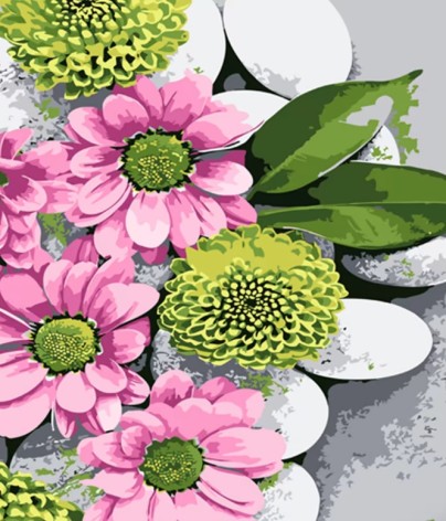 Набір для розпису за номерами Незвичайна краса Strateg розміром 30х40 см (LY68)