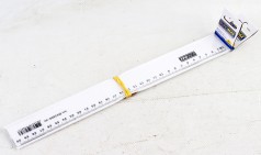 УЦЕНКА 30% Линейка пластиковая 30см, прозрачная, в блістере 8 шт. в уп.