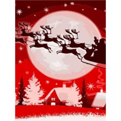 Набор для росписи по номерам Олени размером 30х40 (SS6831)