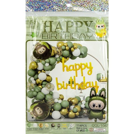 Набор воздушных шаров 114шт для создания фотозоны QQL-106/1404-17