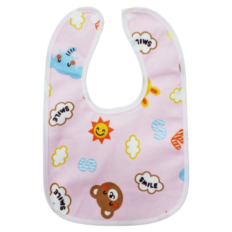 Слюнявчик тканевый на кнопке 