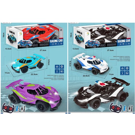 Р/К машина , акум, 22см, світло, USBзарядне, 2 види(1в-поліція) мікс кольорів, кор-ці, 27,5-10-13,5см 