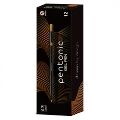 Ручка гелева Pentonic помаранчева 0,7 мм LINC, ціна за 12 шт.