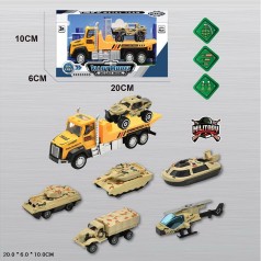 Трейлер мет. з машинками батар., кор. 20*10*6см /192-2/