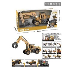 Спецтехніка звуки, підсвічування, інерція, конструктор, викрутка, рухомі деталі, в кор. 