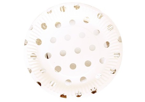 Одноразовые тарелки с фольгой, 10 шт. 23,5 см, 250 грамм