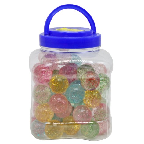 М'ячик стрибунець з блискітками (60 шт)