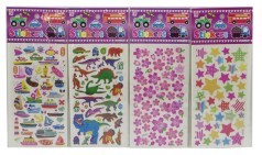 Наклейка объемная матовая.яркая 24*10см,20в./уп. (100*20)