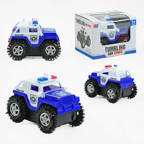 Машина перевертеш, на батарейках, гумові шини, кор. 8*11*8 см 