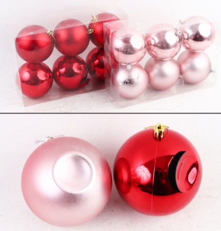УЦЕНКА 70% Новорічні прикраси 5 видів, кульки, D = 9 см, мікс видів, в слюді  