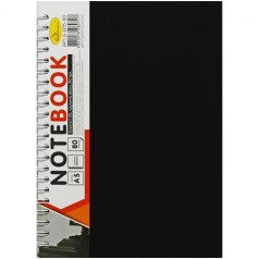 Блокнот А5, 80 л., черный