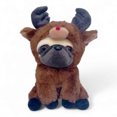 Мягкая игрушка "Мопс в капюшоне" (20 см) олень