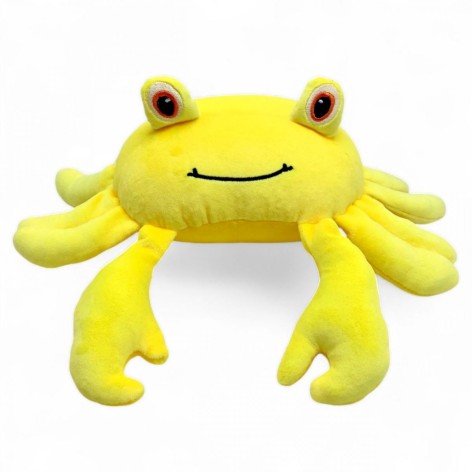 Мʼяка іграшка "Краб", жовтий, 30 см (з лапками)