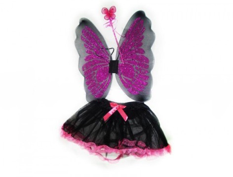Набор феи: крылья 46*56 см, палочка, юбка с оборкой