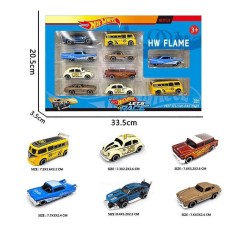 Набір машин 10 мінімоделей, металопластик, масштаб 1:64, в кор. 