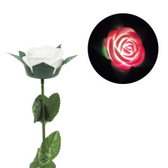 Роза со светом, 40 см (белый)